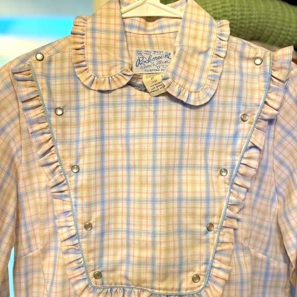 Vintage Rockmount Ranchwear Bib Blouse with Pearl Snaps 🫰 🐮 🤠 NWT Rare Find - Picture 3 of 10